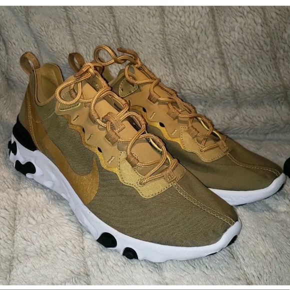 Nike Other - Nike React Element 55 Metallic Gold BRAND NEW 8.5